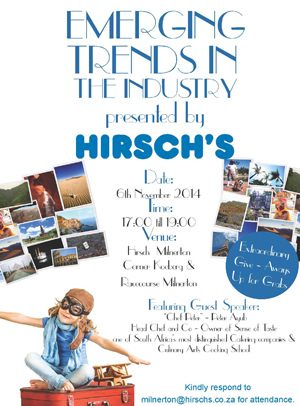 Invitation to Hirsch's hospitality evening